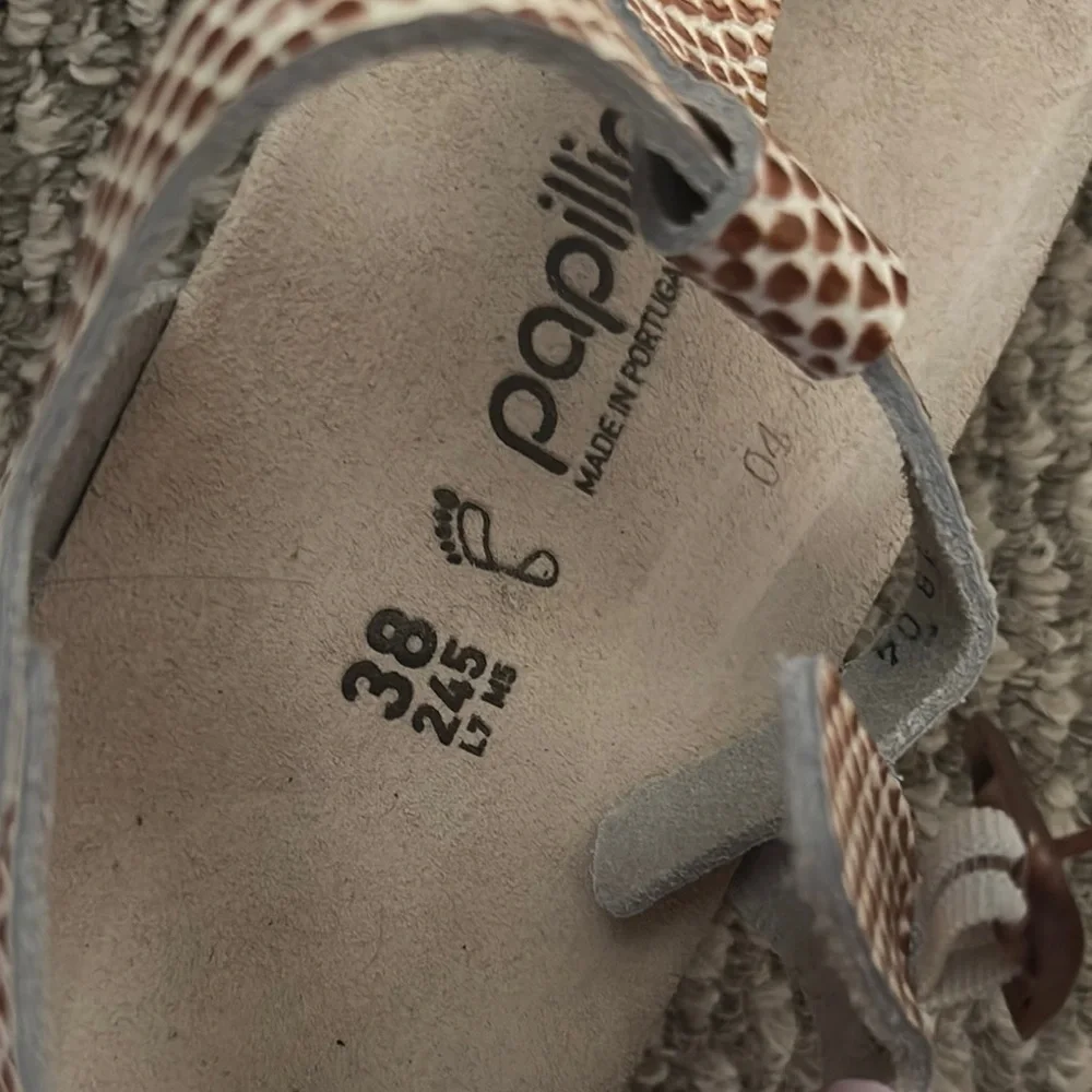 Papillio Brown Sandals Comfortable Contoured Footbed - Picture 4 of 4